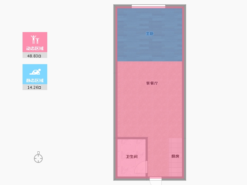 浙江省-杭州市-盛世嘉园(公寓住宅)-44.94-户型库-动静分区