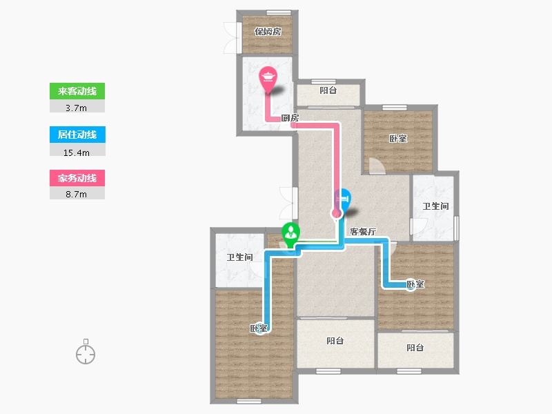 浙江省-金华市-久府和园-127.30-户型库-动静线