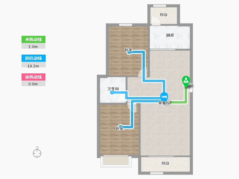 辽宁省-锦州市-金城御澜山-90.58-户型库-动静线