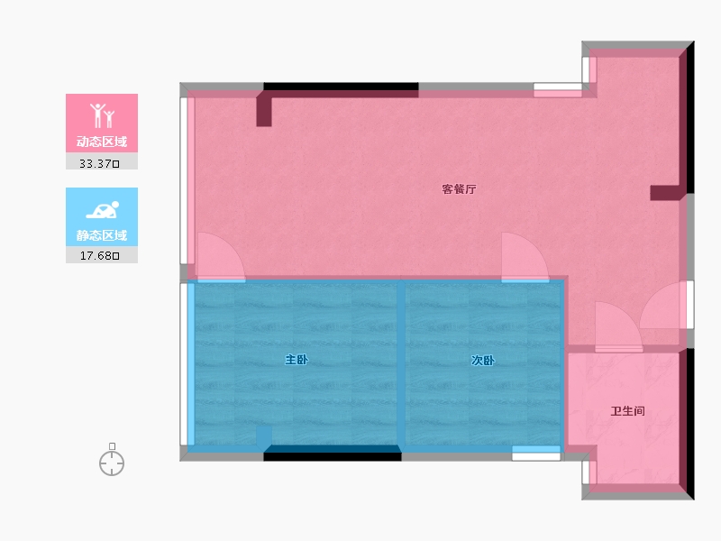 广东省-深圳市-科裕新村-66.00-户型库-动静分区