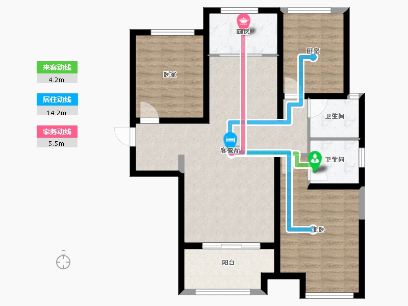 山东省-临沂市-凤凰水城-87.31-户型库-动静线