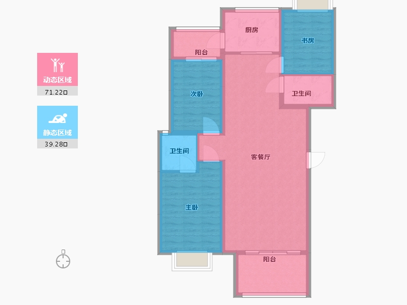 陕西省-安康市-康泰园-100.00-户型库-动静分区