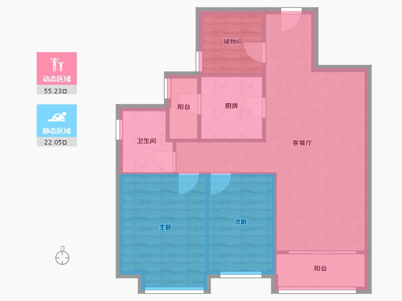 河南省-开封市-恒大东汇名城-70.00-户型库-动静分区