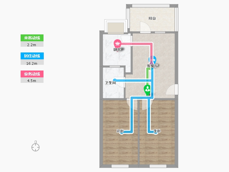 甘肃省-兰州市-五建西固小区-55.22-户型库-动静线