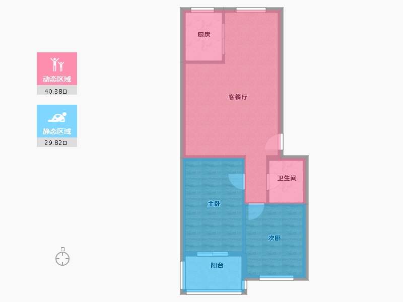 宁夏回族自治区-银川市-物华兴洲苑-63.20-户型库-动静分区