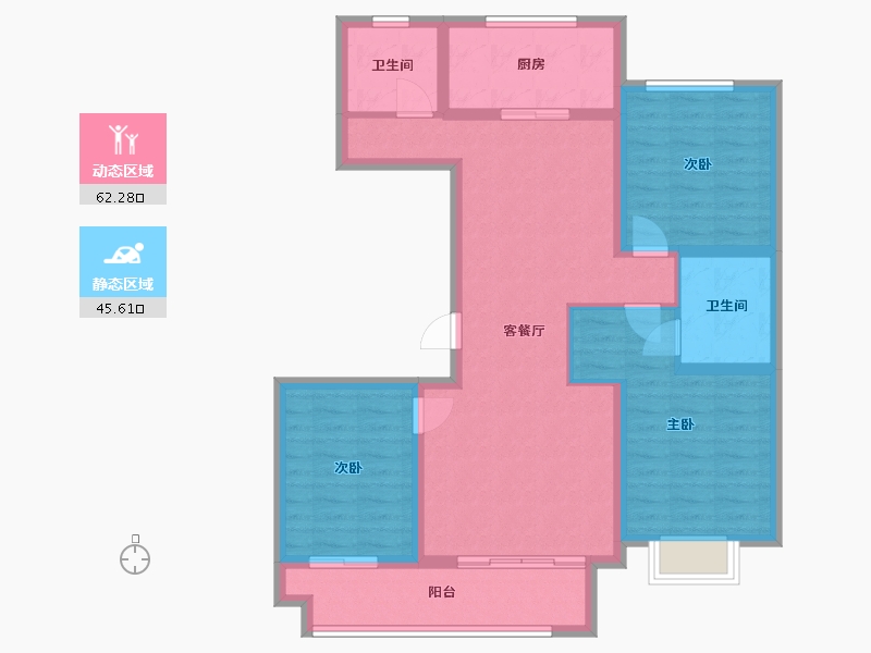 河北省-石家庄市-瑞祥华府-111.44-户型库-动静分区