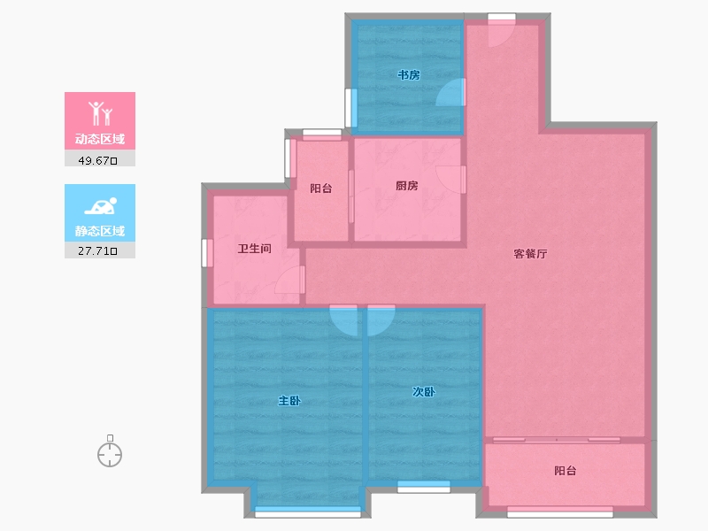 河南省-开封市-恒大东汇名城-69.99-户型库-动静分区