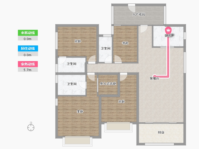 北京-北京市-万科皇马郦宫-156.00-户型库-动静线