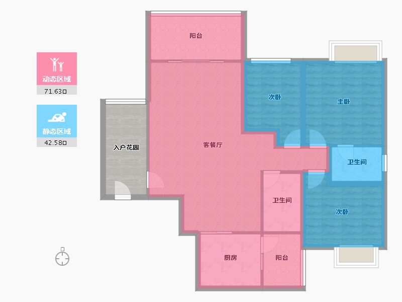 广东省-广州市-新都盛世名门-111.68-户型库-动静分区