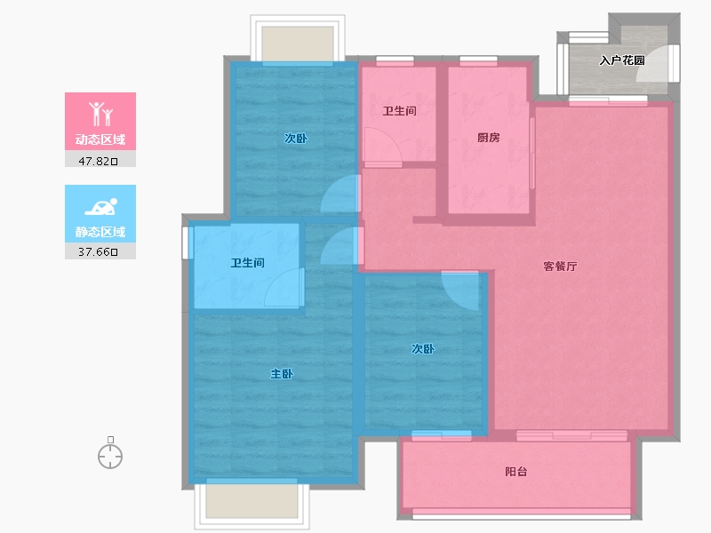 江西省-南昌市-正荣金茂美的·云境府-79.00-户型库-动静分区