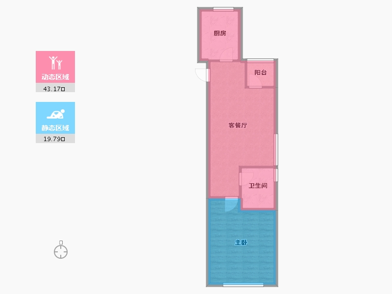 山东省-青岛市-融创维多利亚湾-56.49-户型库-动静分区