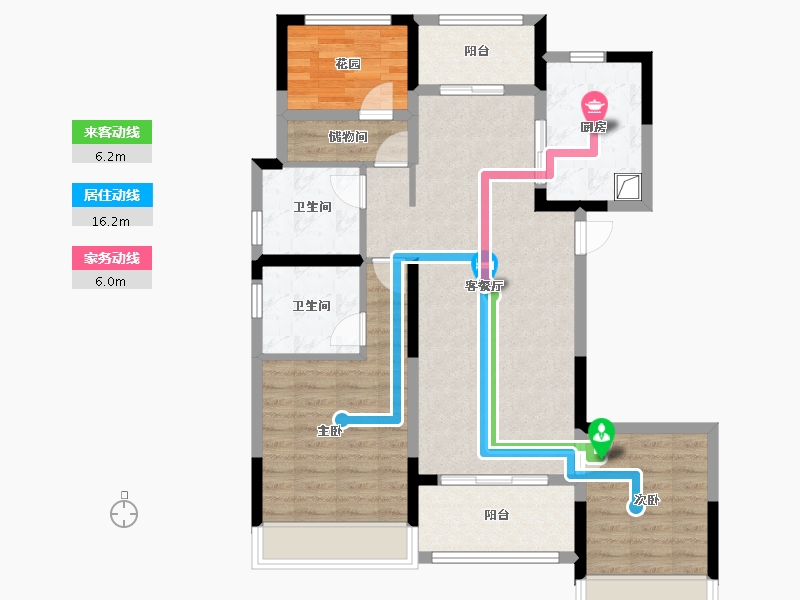 江苏省-南京市-建发珺和府-90.40-户型库-动静线