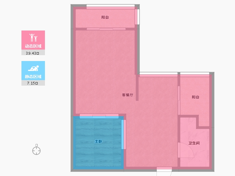 山东省-青岛市-宜昌馨苑-41.56-户型库-动静分区