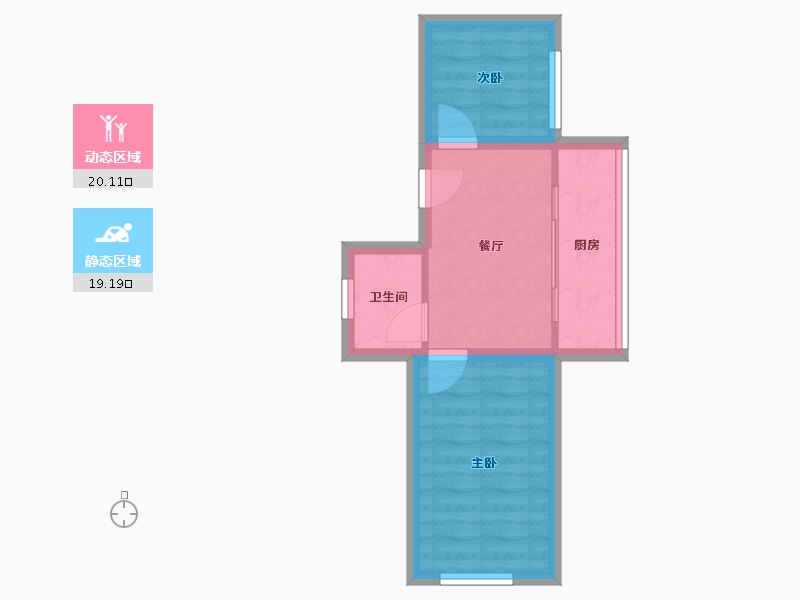 辽宁省-大连市-盛新园-34.47-户型库-动静分区