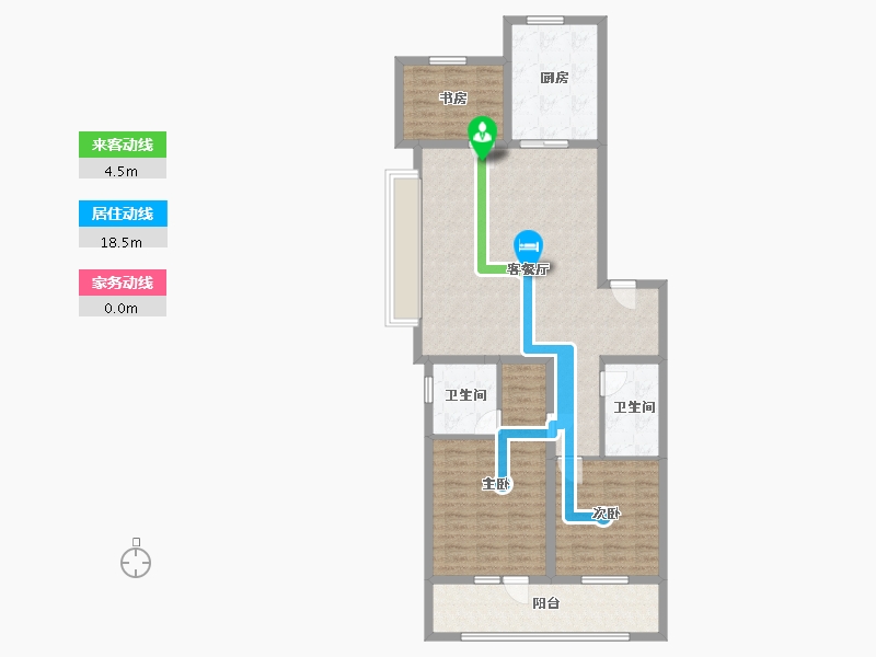 山东省-济宁市-保利时光印象-103.20-户型库-动静线