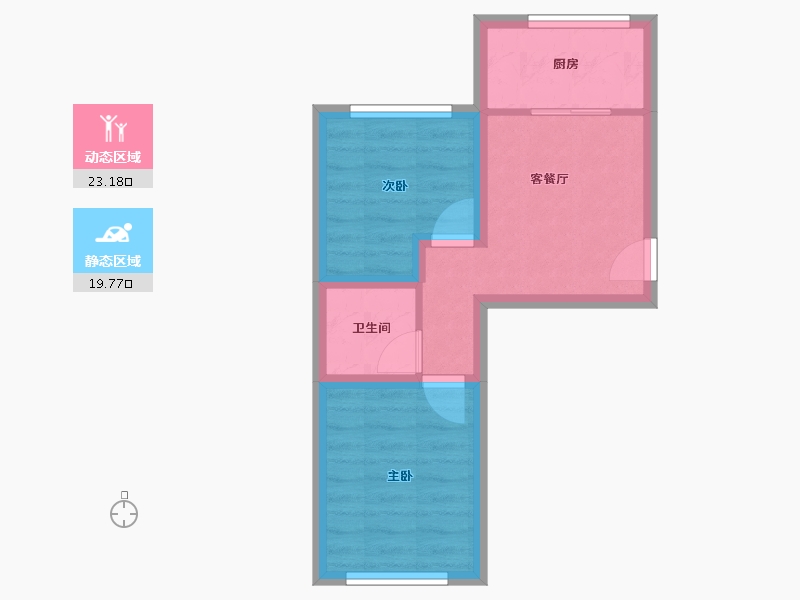 辽宁省-大连市-桃园小区（金州）-37.25-户型库-动静分区