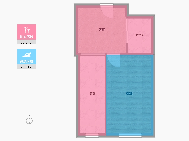 辽宁省-沈阳市-奖工东苑-南区-32.80-户型库-动静分区