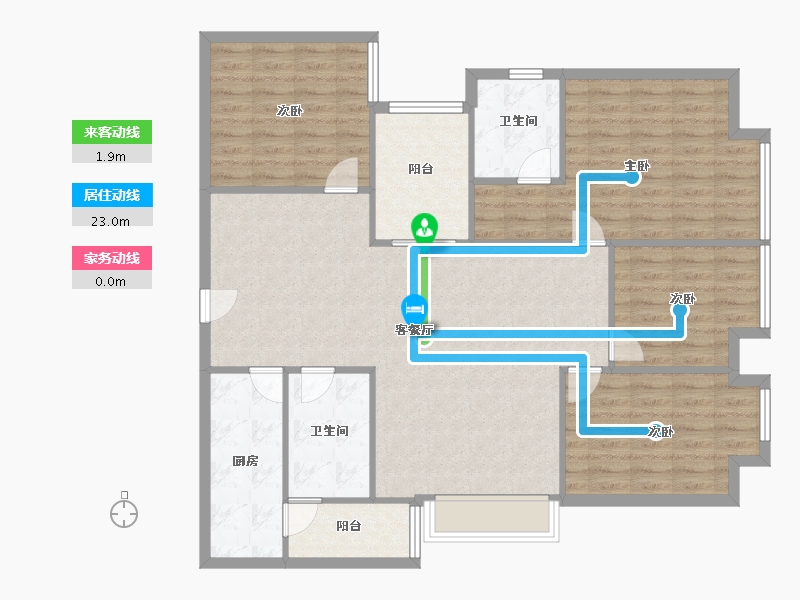 云南省-昆明市-金江区曦苑-122.00-户型库-动静线