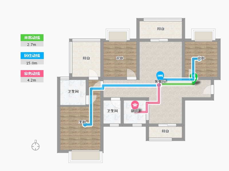 广西壮族自治区-柳州市-彰泰江与城-110.00-户型库-动静线