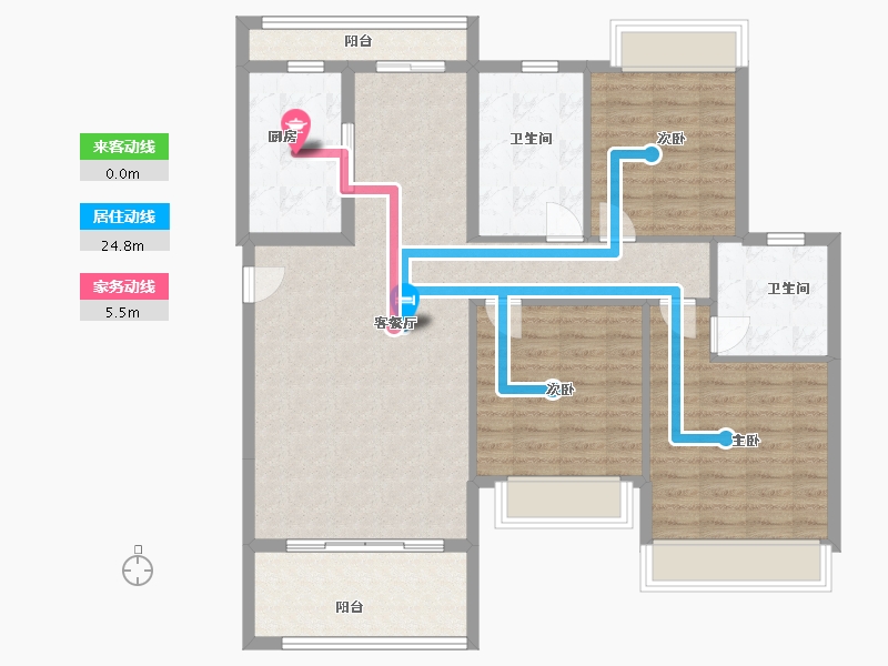 福建省-漳州市-伊丽莎白-109.00-户型库-动静线