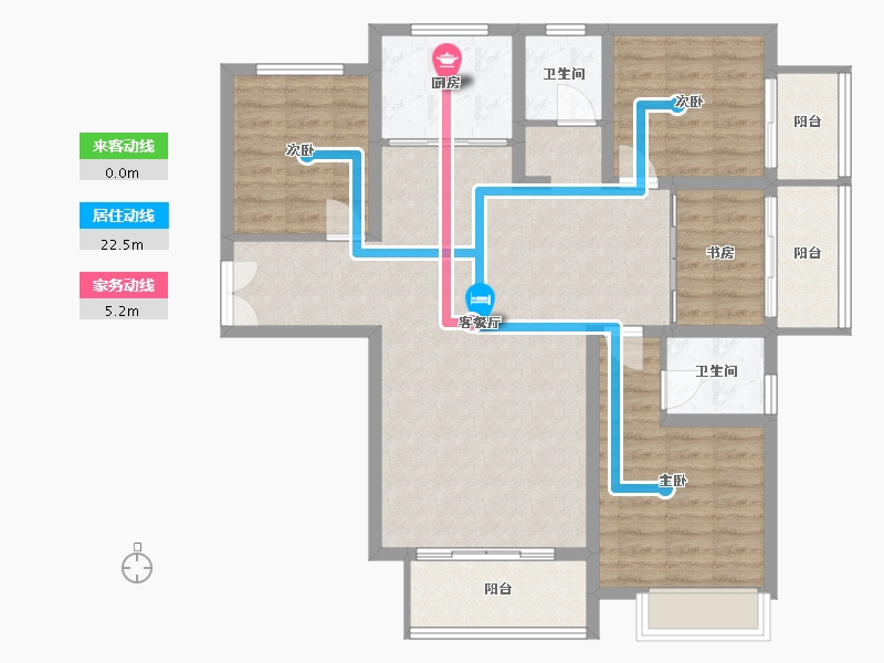 河南省-平顶山市-万基九尊府-110.00-户型库-动静线