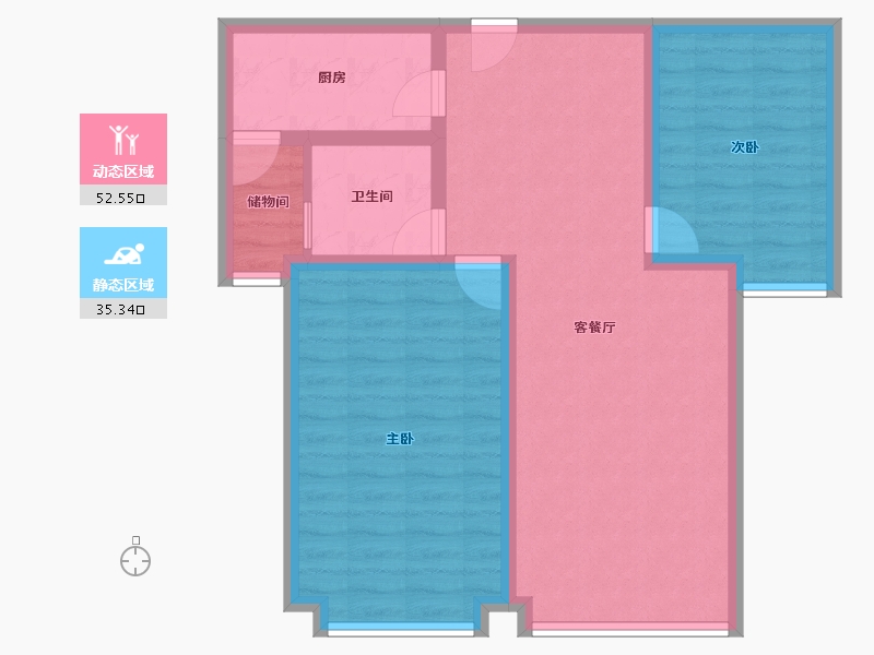 山东省-烟台市-金海名园-78.55-户型库-动静分区