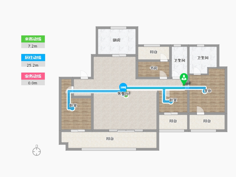 山东省-青岛市-奥园-155.00-户型库-动静线