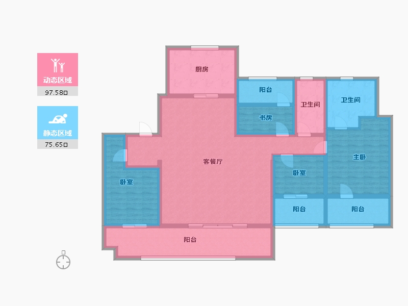 山东省-青岛市-奥园-155.00-户型库-动静分区