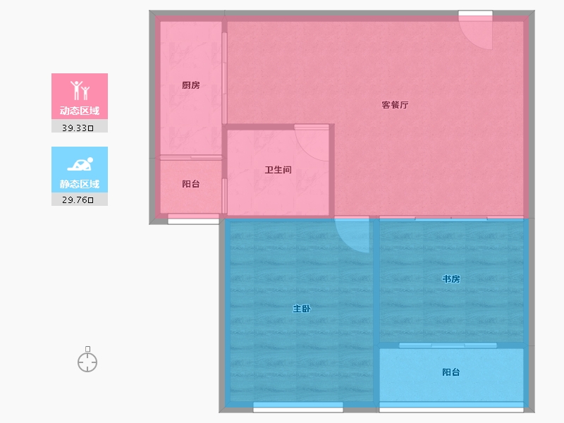 山东省-烟台市-天籁花园小区-63.53-户型库-动静分区