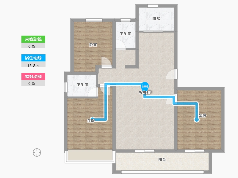 河南省-平顶山市-万盛公馆-109.83-户型库-动静线