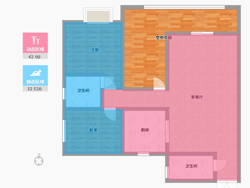 贵州省-铜仁市-天都锦绣天地-1期-88.00-户型库-动静分区