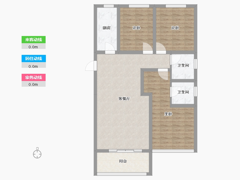 河北省-张家口市-美林书院-97.53-户型库-动静线