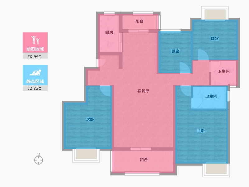 江西省-赣州市-学府世家-100.80-户型库-动静分区