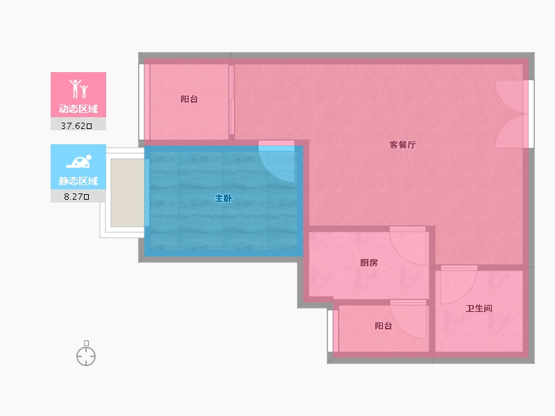 四川省-成都市-温哥华南苑-40.77-户型库-动静分区