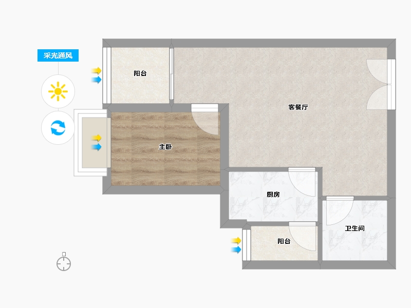 四川省-成都市-温哥华南苑-40.77-户型库-采光通风