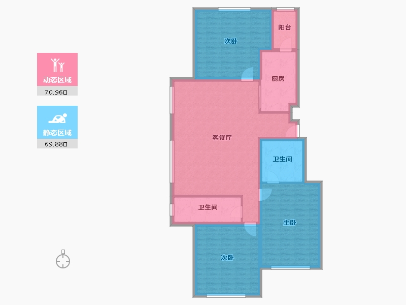 河北省-廊坊市-世嘉正园-127.87-户型库-动静分区