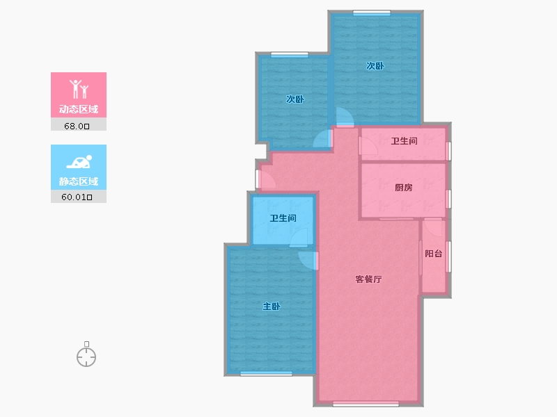 河北省-廊坊市-世嘉正园-116.05-户型库-动静分区