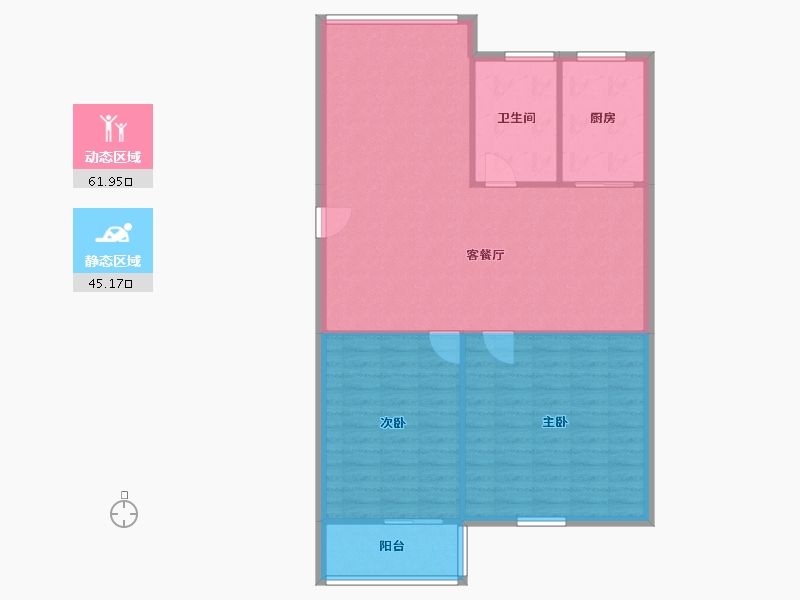 江苏省-苏州市-新华新村-99.44-户型库-动静分区