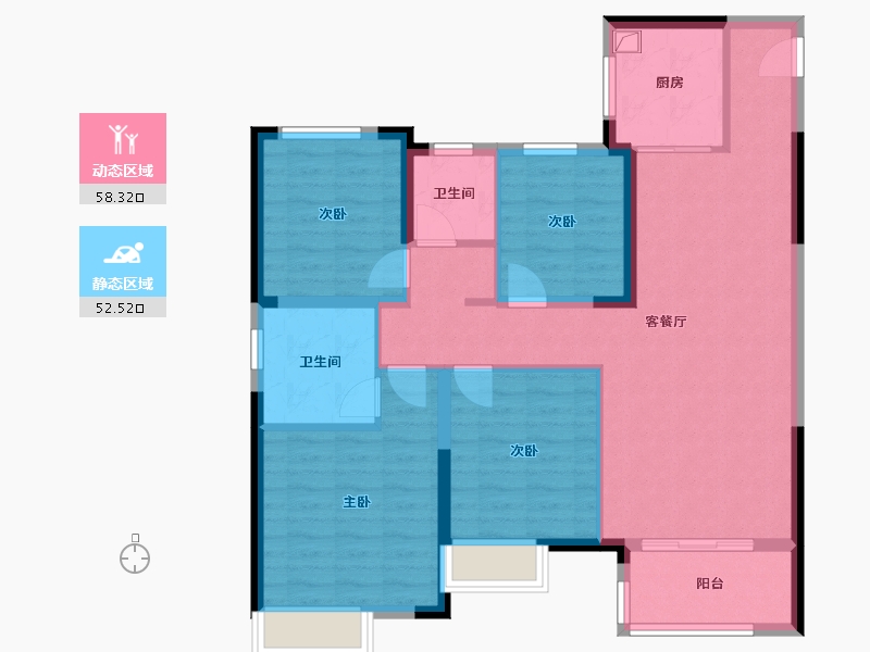 河南省-洛阳市-蓝光钰泷府-99.20-户型库-动静分区