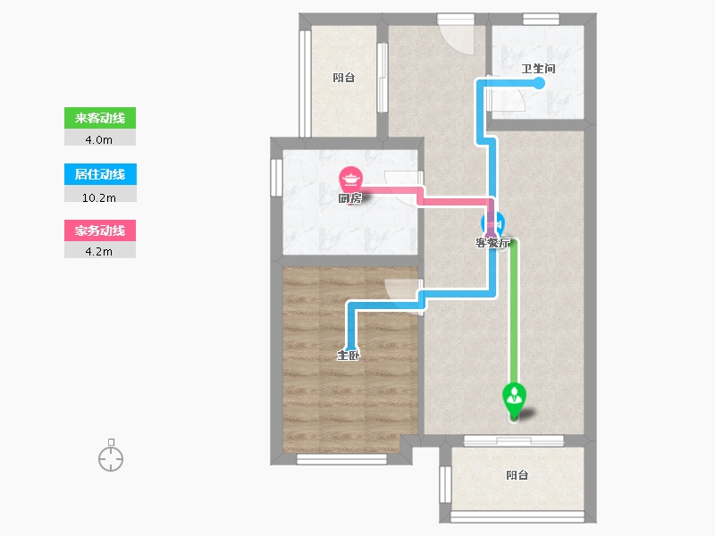 河北省-廊坊市-路劲阳光城-57.80-户型库-动静线