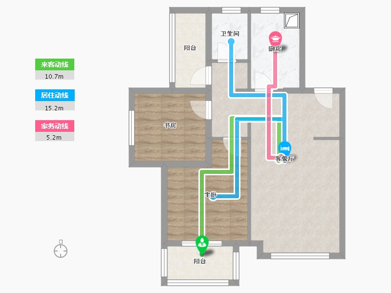 河北省-廊坊市-路劲阳光城-68.80-户型库-动静线