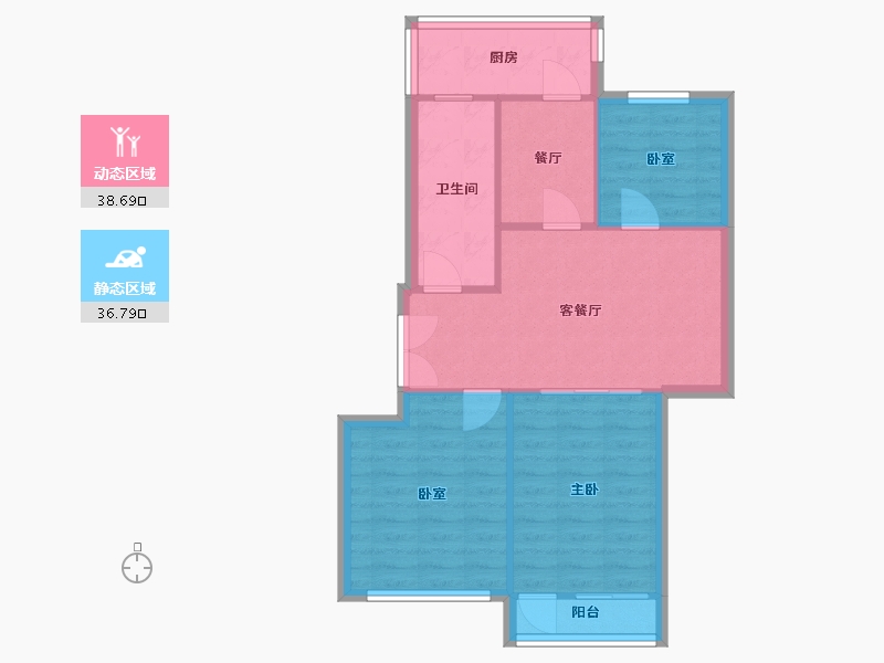 山东省-济南市-南全福老东区-68.60-户型库-动静分区