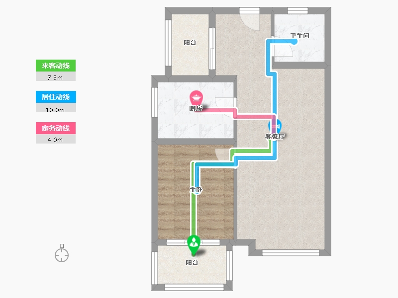 河北省-廊坊市-路劲阳光城-57.80-户型库-动静线