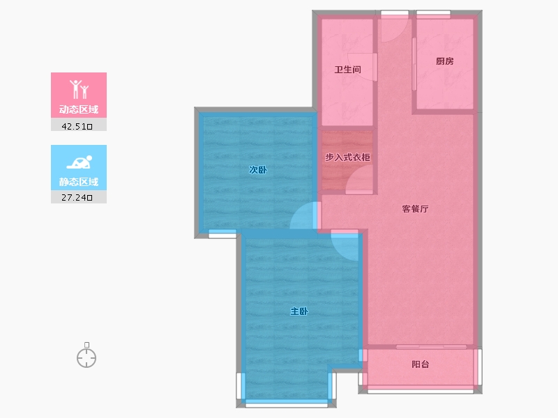 山东省-青岛市-西海景苑-62.04-户型库-动静分区