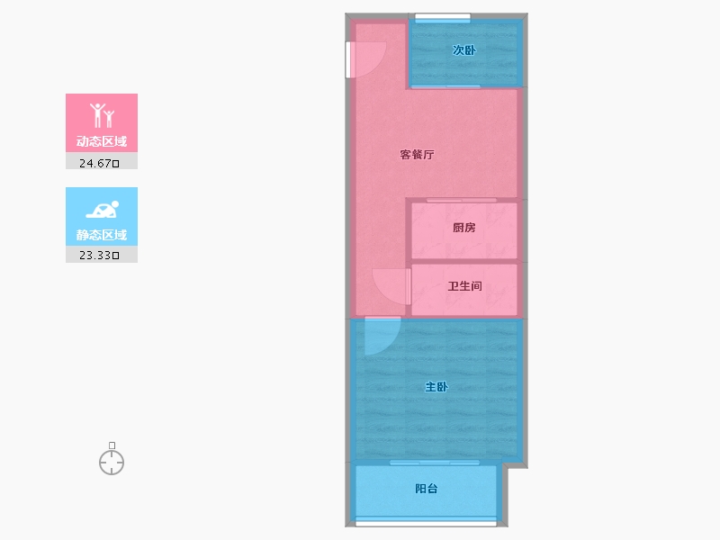 浙江省-台州市-城市之光小区-43.00-户型库-动静分区