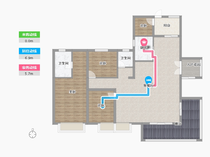 广东省-广州市-招商雍景湾-130.00-户型库-动静线