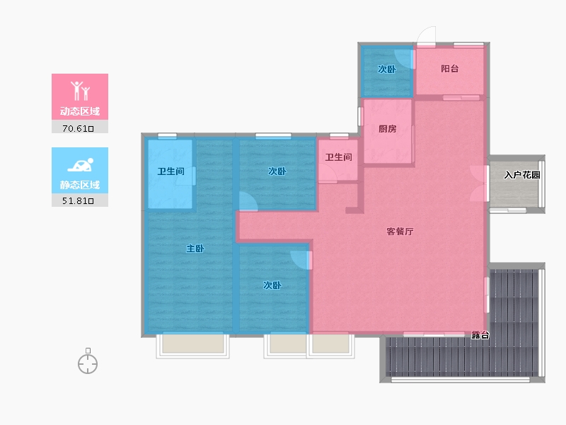 广东省-广州市-招商雍景湾-130.00-户型库-动静分区