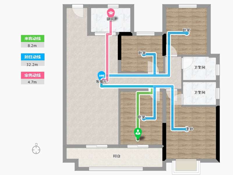 浙江省-温州市-瑞祥天樾-102.00-户型库-动静线