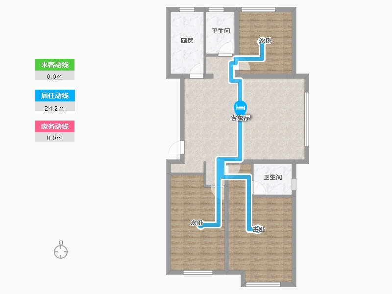 山东省-聊城市-光岳壹号院-99.20-户型库-动静线