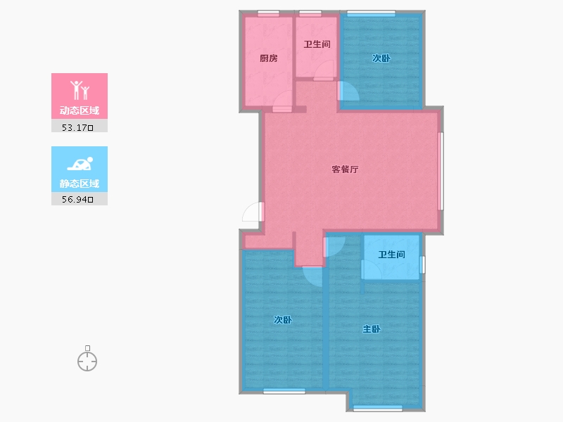 山东省-聊城市-光岳壹号院-99.20-户型库-动静分区